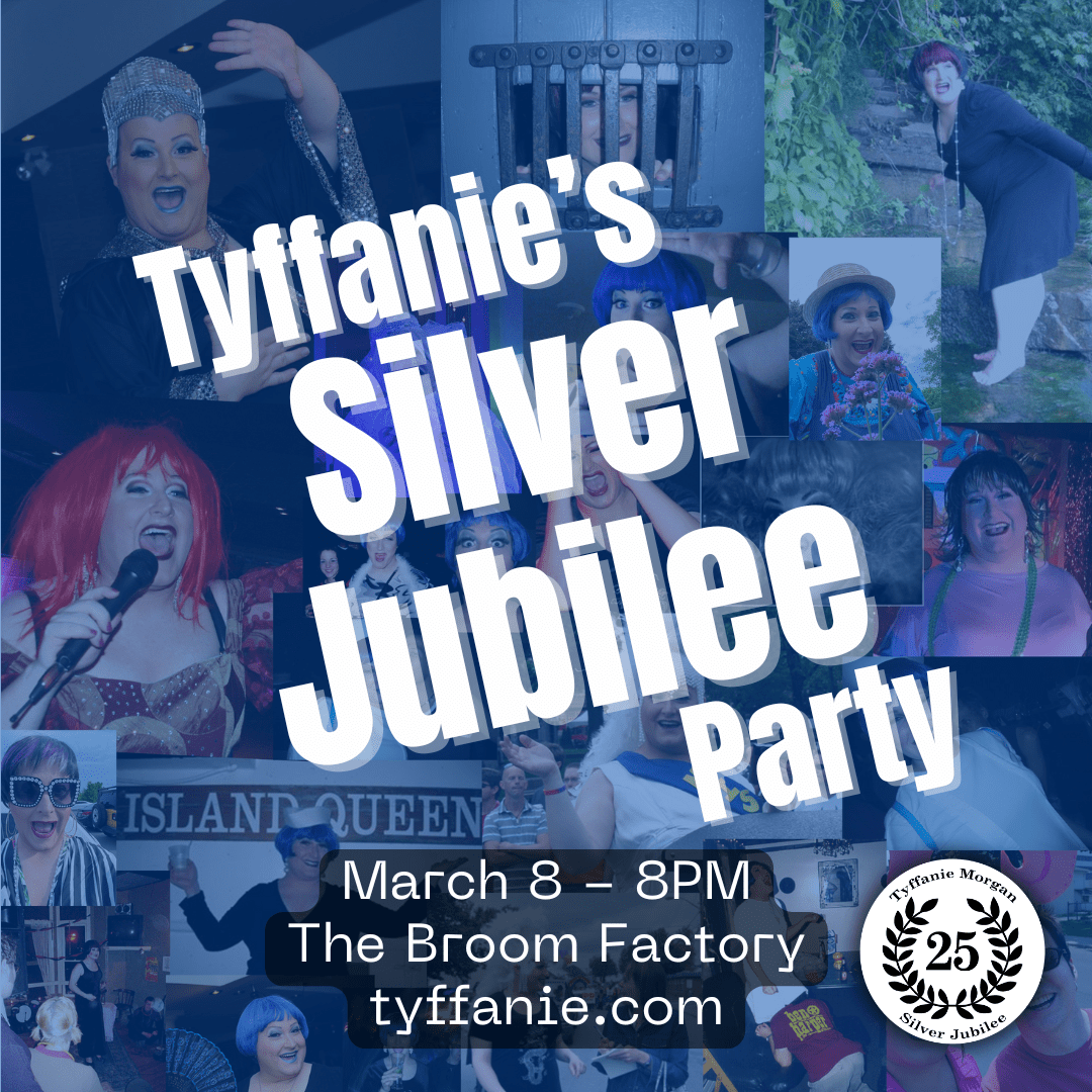 Tyffanie's silver jubilee party poster