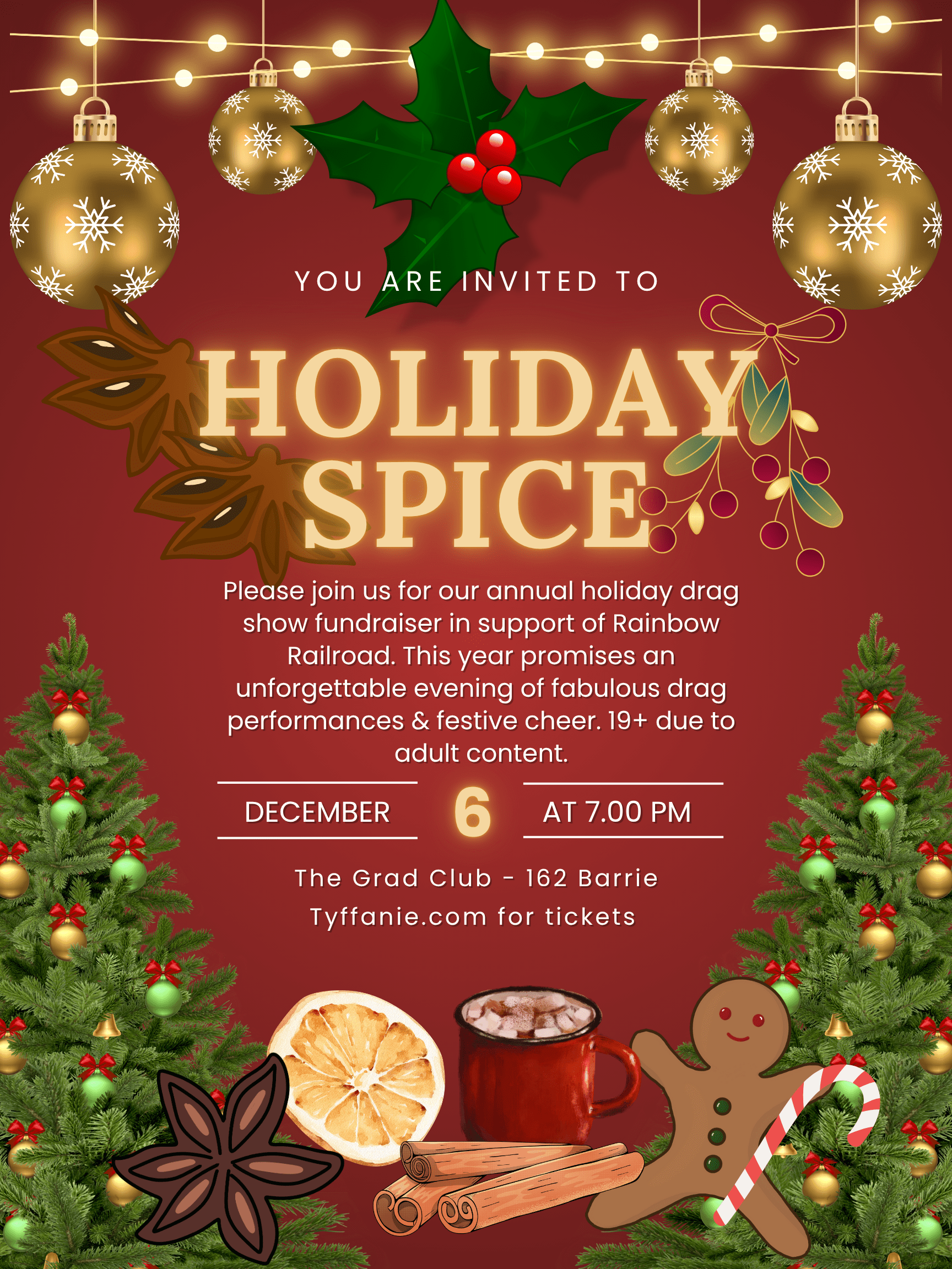 Holiday Spice drag show fundraiser